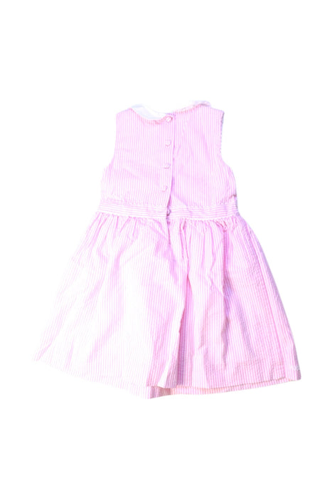 A Pink Sleeveless Dresses from Ralph Lauren in size 2T for girl. (Back View)