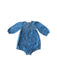 A Blue Long Sleeve Rompers from Seed in size 18-24M for girl. (Front View)
