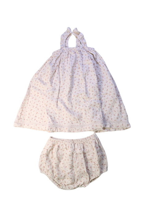 A Beige Dress Sets from Quincy Mae in size 4T for girl. (Front View)