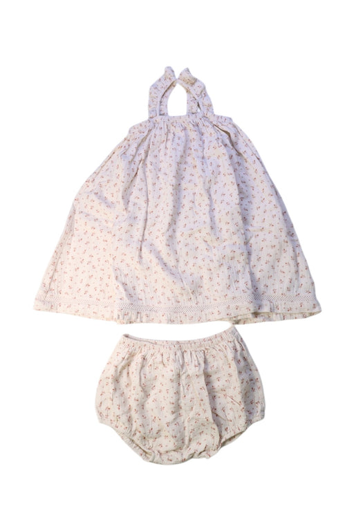 A Beige Dress Sets from Quincy Mae in size 4T for girl. (Front View)