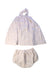 A Beige Dress Sets from Quincy Mae in size 4T for girl. (Back View)