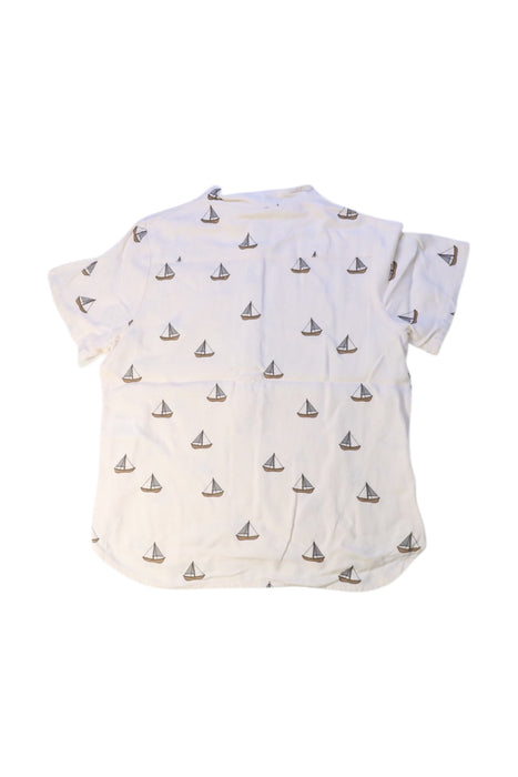 A White Short Sleeve Tops from Quincy Mae in size 6T for boy. (Back View)