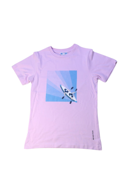 A Purple Short Sleeve T Shirts from Jacadi in size 8Y for girl. (Front View)