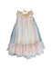 A Peach Sleeveless Dresses from Angel's Face in size 7Y for girl. (Front View)
