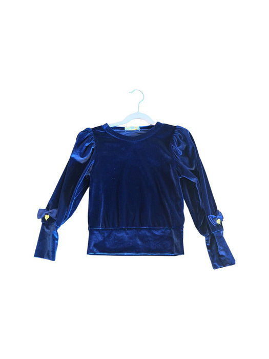 A Navy Long Sleeve Shirts from Angel's Face in size 6T for girl. (Front View)