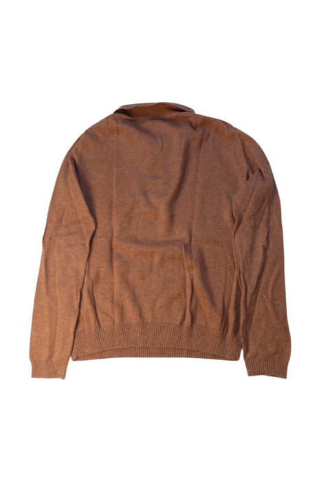 A Brown Long Sleeve Polos from Excuse My French in size 8Y for boy. (Back View)