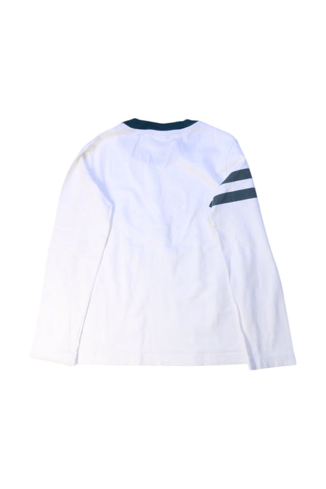 A White Long Sleeve T Shirts from Petit Bateau in size 8Y for boy. (Back View)