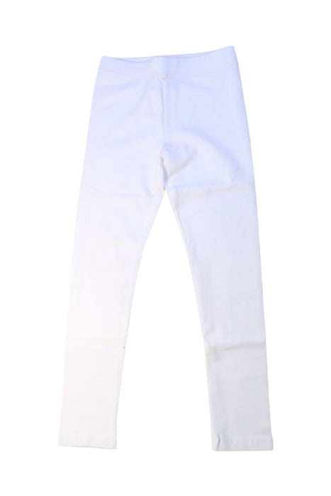 A White Leggings from Crewcuts in size 7Y for girl. (Front View)