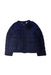 A Navy Puffer/Quilted Jackets from Crewcuts in size 6T for girl. (Front View)