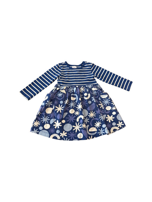 A Blue Long Sleeve Dresses from Hanna Andersson in size 2T for girl. (Front View)