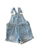 A Blue Overall Shorts from 7 For All Mankind in size 3T for girl. (Front View)