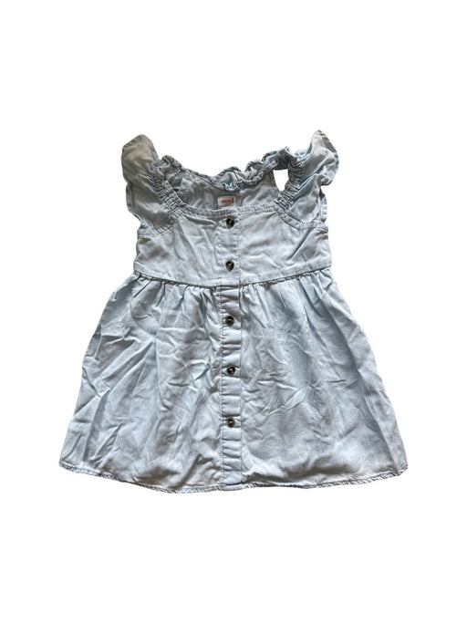 A Blue Sleeveless Dresses from Seed in size 18-24M for girl. (Front View)
