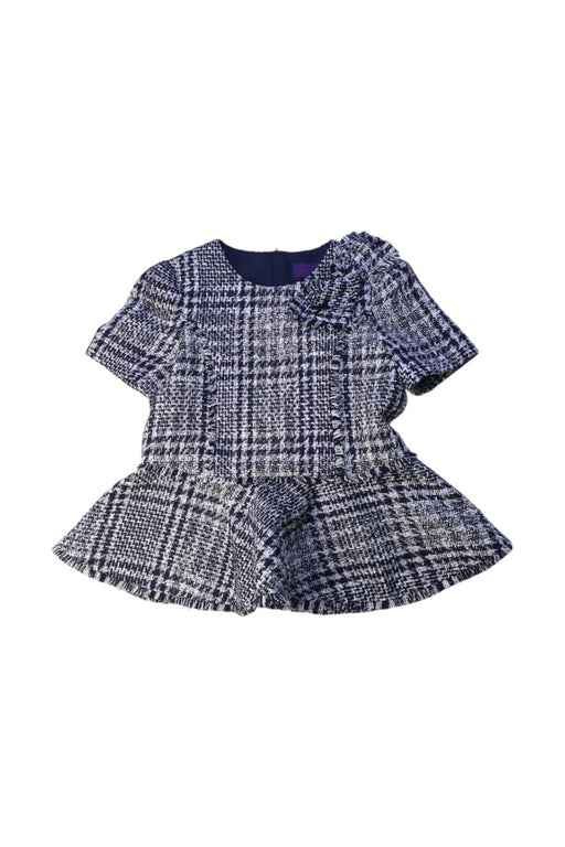 A Blue Short Sleeve Dresses from Nicholas & Bears in size 12Y for girl. (Front View)