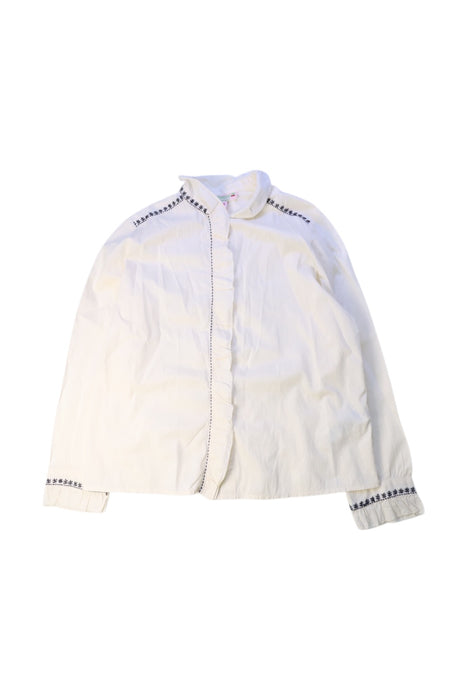 A White Lightweight Jackets from Bonpoint in size 10Y for girl. (Front View)