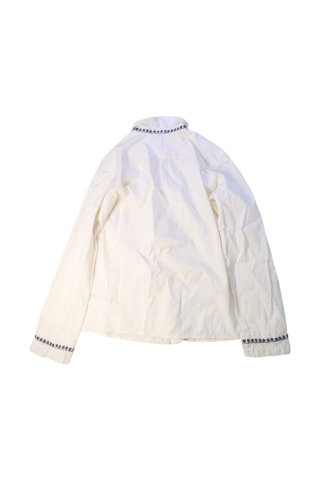 A White Lightweight Jackets from Bonpoint in size 10Y for girl. (Back View)