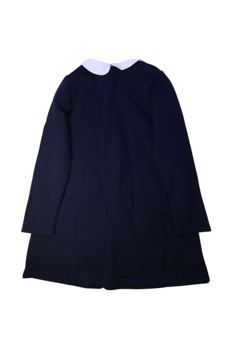 A Navy Long Sleeve Dresses from Jacadi in size 12Y for girl. (Back View)