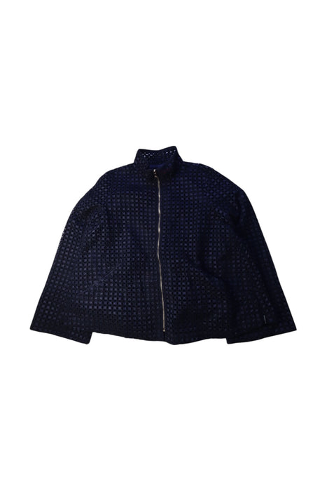 A Navy Lightweight Jackets from Carolina Herrera in size 10Y for girl. (Front View)