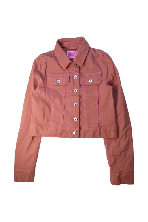 A Pink Lightweight Jackets from Kate Spade in size 14Y for girl. (Front View)