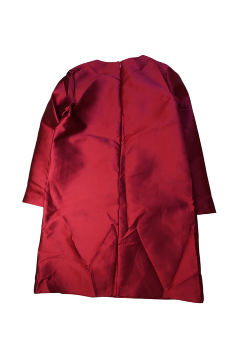 A Red Long Sleeve Dresses from Il Gufo in size 10Y for girl. (Back View)