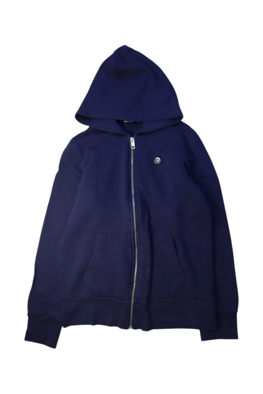 A Navy Zippered Sweatshirts from Diesel in size 12Y for neutral. (Front View)