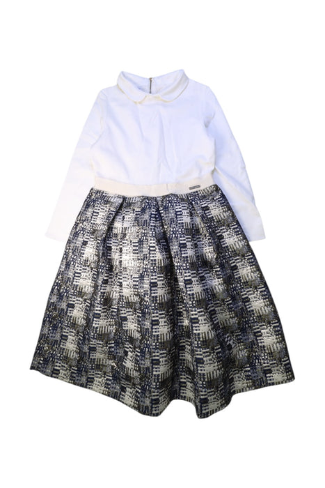 A White Dress Sets from I Pinco Pallino in size 10Y for girl. (Front View)