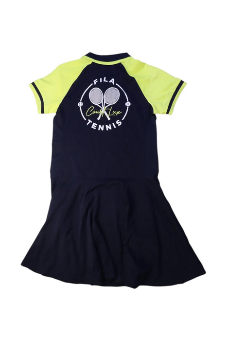 A Navy Short Sleeve Dresses from Fila in size 10Y for girl. (Back View)