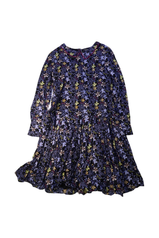 A Multicolour Long Sleeve Dresses from Velveteen in size 10Y for girl. (Front View)