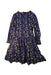 A Multicolour Long Sleeve Dresses from Velveteen in size 10Y for girl. (Back View)