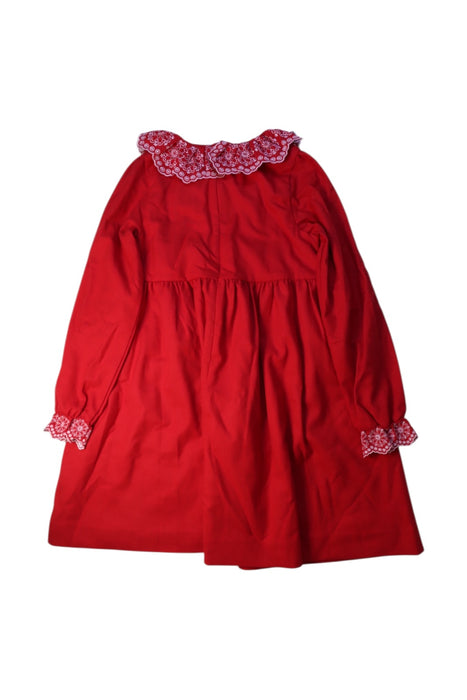 A Red Long Sleeve Dresses from Tartine et Chocolat in size 10Y for girl. (Back View)