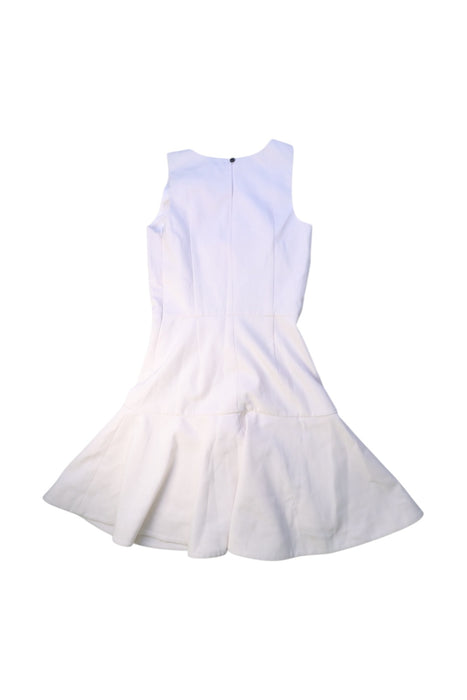 A White Sleeveless Dresses from Armani in size 14Y for girl. (Back View)