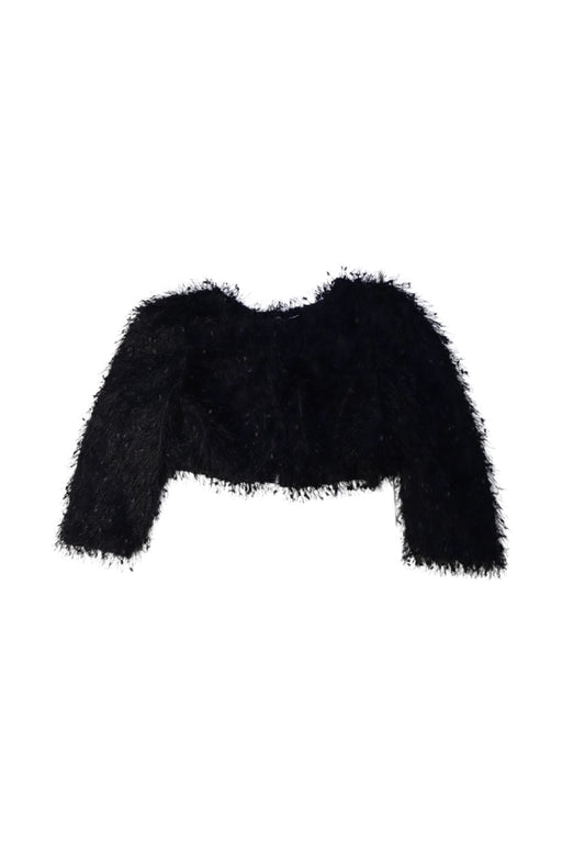 A Black Cardigans from Monnalisa in size 12Y for girl. (Front View)
