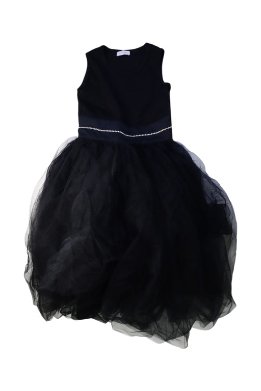 A Black Sleeveless Dresses from Monnalisa in size 12Y for girl. (Front View)