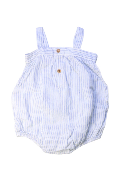 A Blue Sleeveless Rompers from Seed in size 12-18M for girl. (Back View)