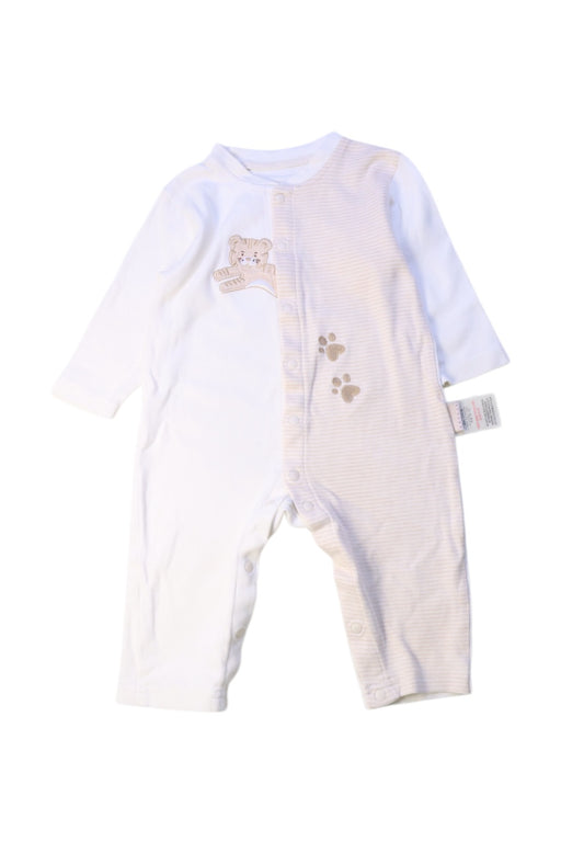 A White Onesies from Natures Purest in size 3-6M for neutral. (Front View)