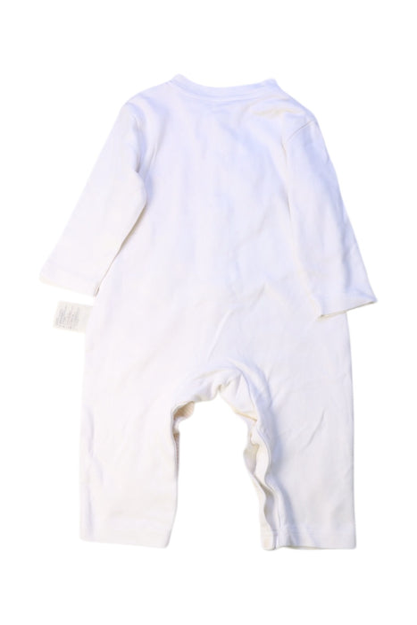 A White Onesies from Natures Purest in size 3-6M for neutral. (Back View)
