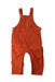 A Orange Long Overalls from Seed in size 6-12M for boy. (Front View)