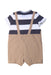 A Multicolour Short Sleeve Rompers from Momonittu in size 0-3M for boy. (Back View)