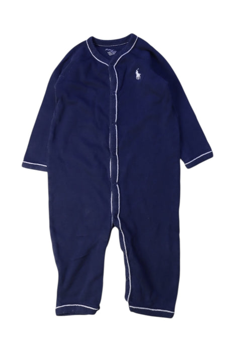 A Navy Onesies from Ralph Lauren in size 3-6M for boy. (Front View)