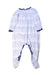 A White Onesies from Petit Bateau in size 6-12M for boy. (Back View)