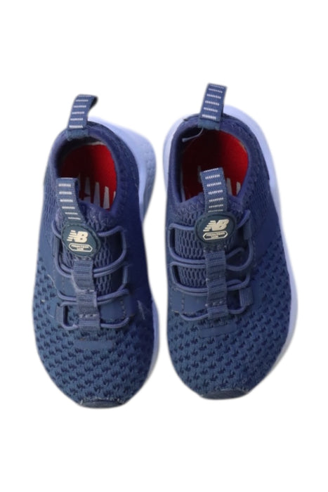 A Blue Sneakers from New Balance in size 12-18M for boy. (Back View)