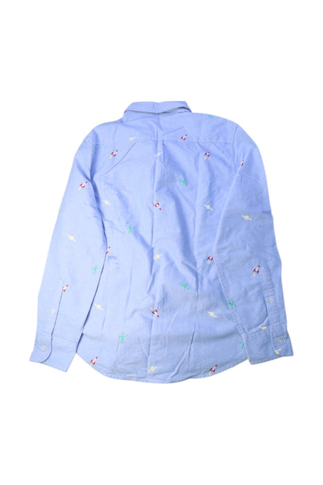 A Blue Long Sleeve Shirts from Crewcuts in size 12Y for boy. (Back View)