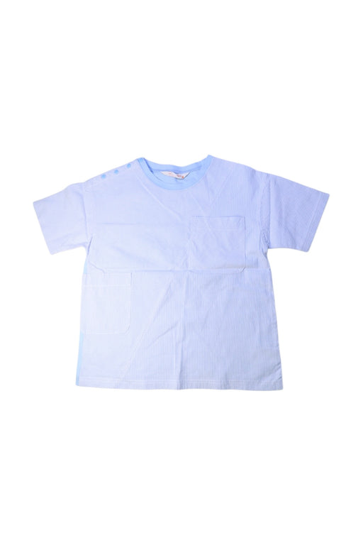 A Blue Short Sleeve T Shirts from As Know As Ponpoko in size 10Y for boy. (Front View)