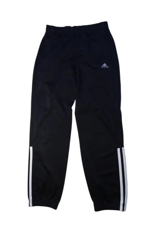 A Black Active Pants from Adidas in size 10Y for boy. (Front View)