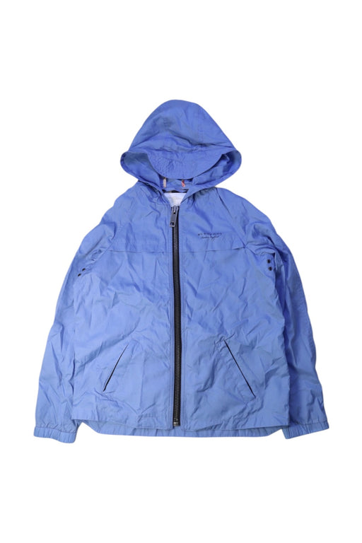 A Blue Lightweight Jackets from Burberry in size 10Y for boy. (Front View)