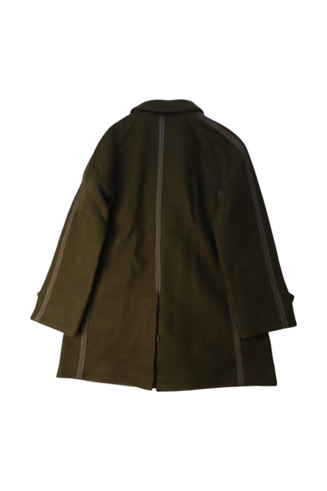 A Green Coats from Burberry in size 8Y for boy. (Back View)