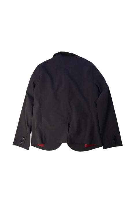 A Black Blazers from WASK in size 12Y for boy. (Back View)
