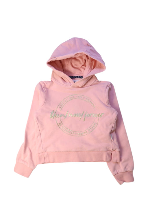 A Pink Hooded Sweatshirts from GARCIA in size 6T for girl. (Front View)