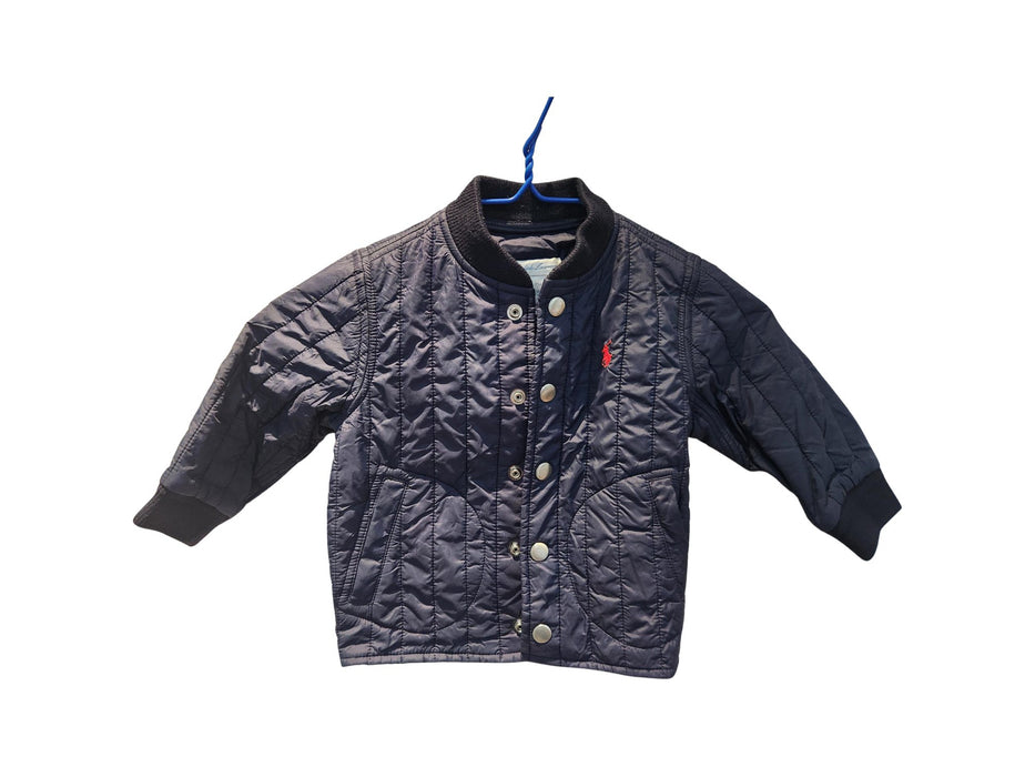 A Blue Puffer/Quilted Jackets from Ralph Lauren in size 6-12M for boy. (Front View)