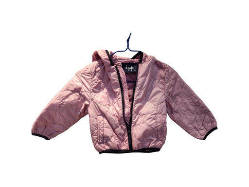 A Pink Puffer/Quilted Jackets from Il Gufo in size 3T for girl. (Front View)