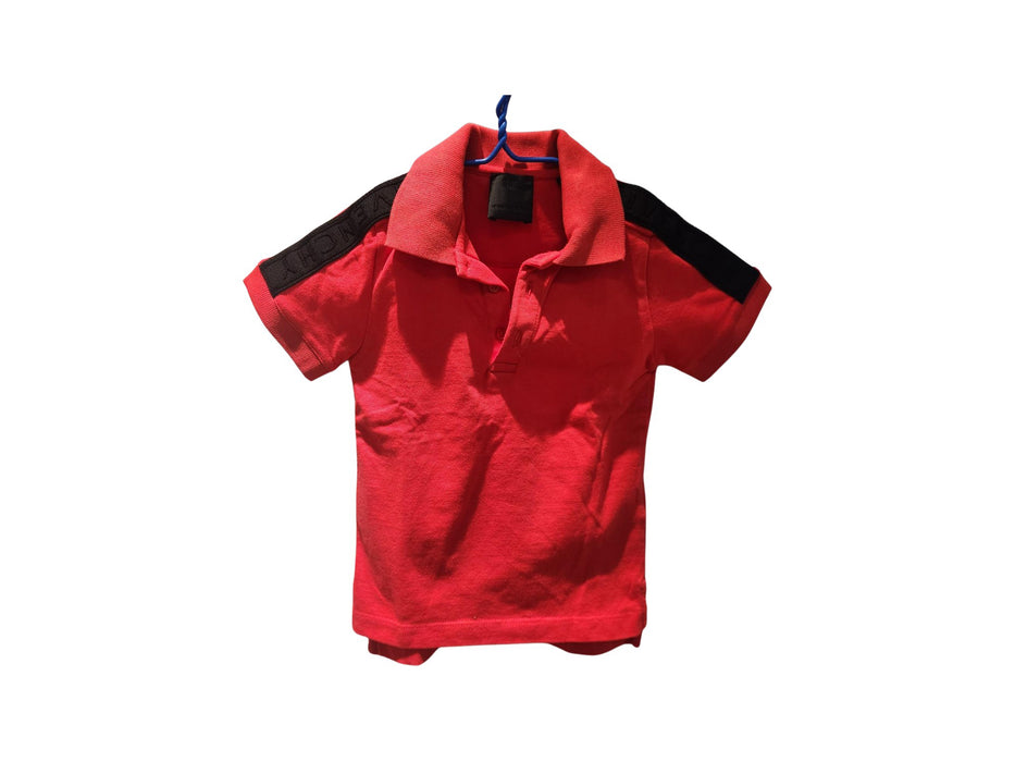 A Red Short Sleeve Polos from Givenchy in size 12-18M for boy. (Front View)